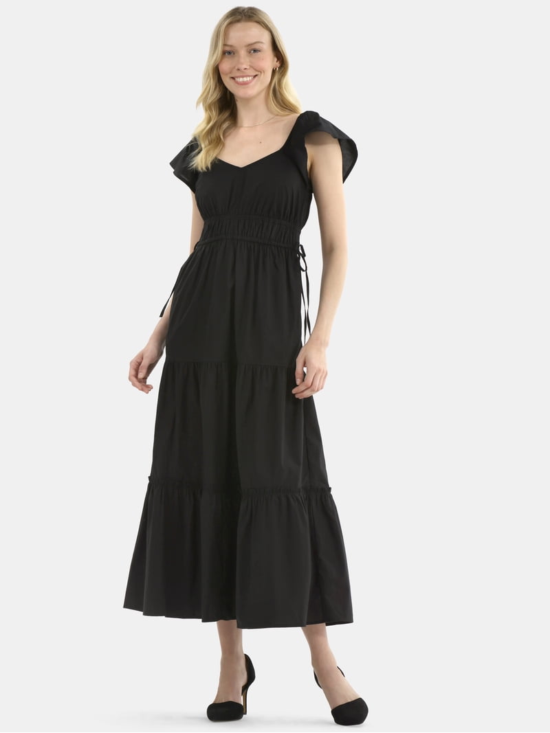 long sleeve black dress mesh Estee Long Sleeve Mesh Party Dress Black - US 12