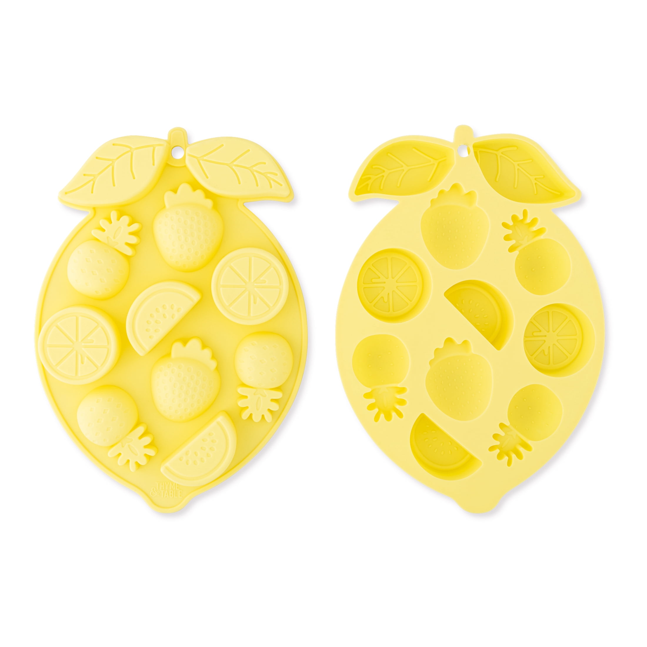 Thyme & Table Fruit-Shaped Ice Tray - Yellow