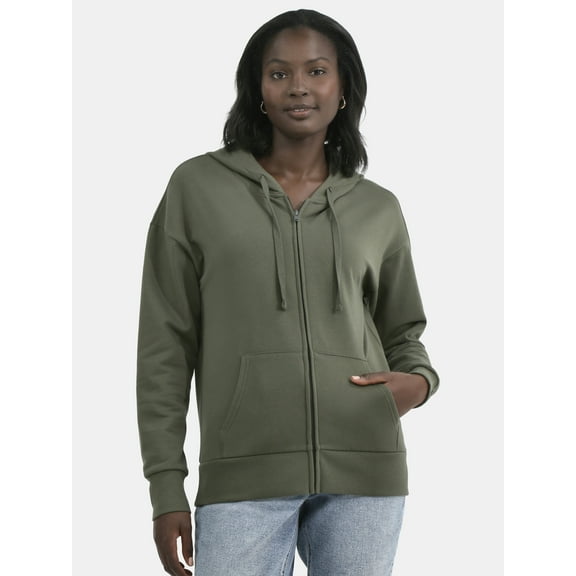 Time and Tru Full Zip Fleece Jacket, Sizes XS-XXXL