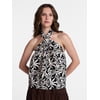 Time and Tru Women's Print Halter Top, Sizes XS-XX