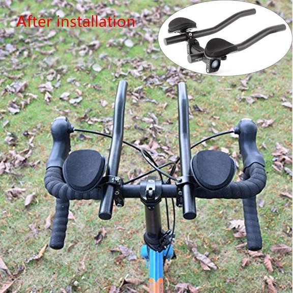 TT Handlebar Aero Bars Bicycle Rest Handlebar Bike Aluminium Alloy Arm Rest Handlebar Bicycle Tri Bars Relaxlation Handlebars for Most Bike$$Sport & Recreation Other