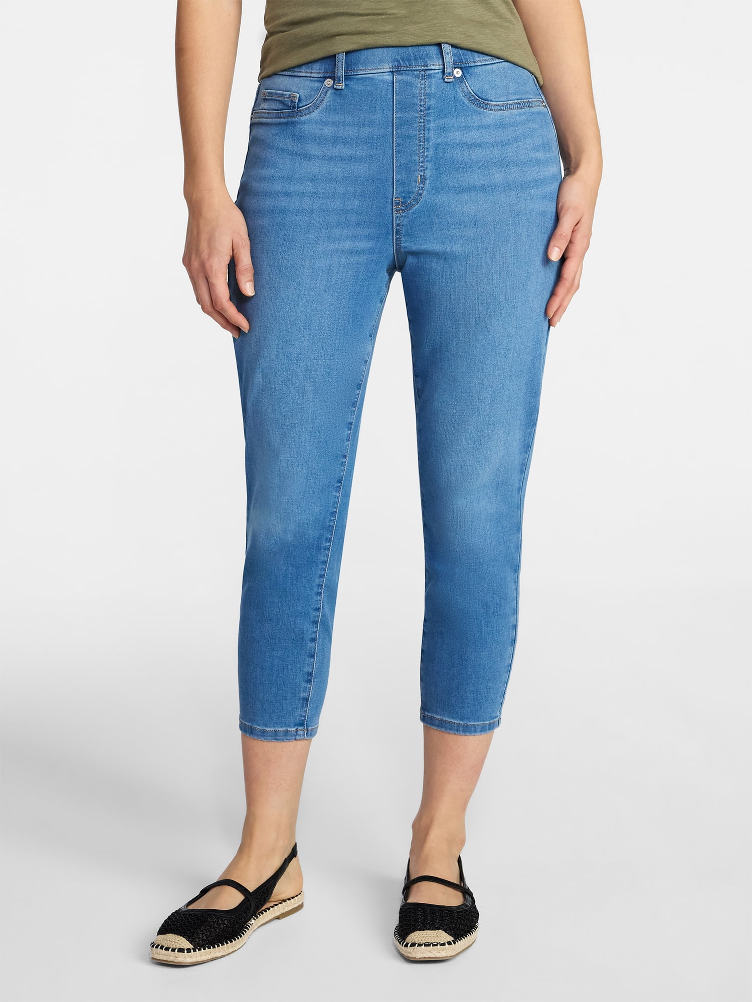Time and Tru Women's Capri Jeggings, Sizes XS-XXXL