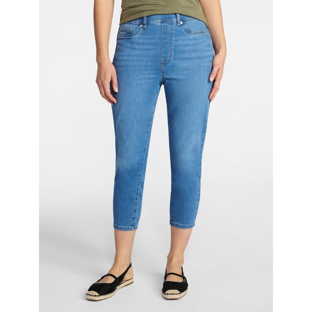 Time and Tru Women's Capri Jeggings, Sizes XS-XXXL