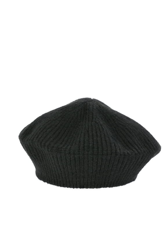 Women's Knit Beret, One Size Fits Most, Black