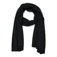thumbnail image 1 of Time and Tru Women's Knit Scarf, Black, One Size, Winter Collection, 1 of 4