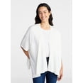 thumbnail image 1 of Time and Tru Women's and Women’s Plus Open Front Knit Wrap. Lightweight, Sizes S/M-2XL/3XL, 1 of 5