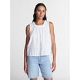 thumbnail image 1 of Time and Tru Women's Flowy Lace Inset Tank , Sizes XS-XXXL, 1 of 6