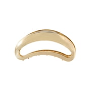 Women's Large Hair Claw Clip, Goldtone