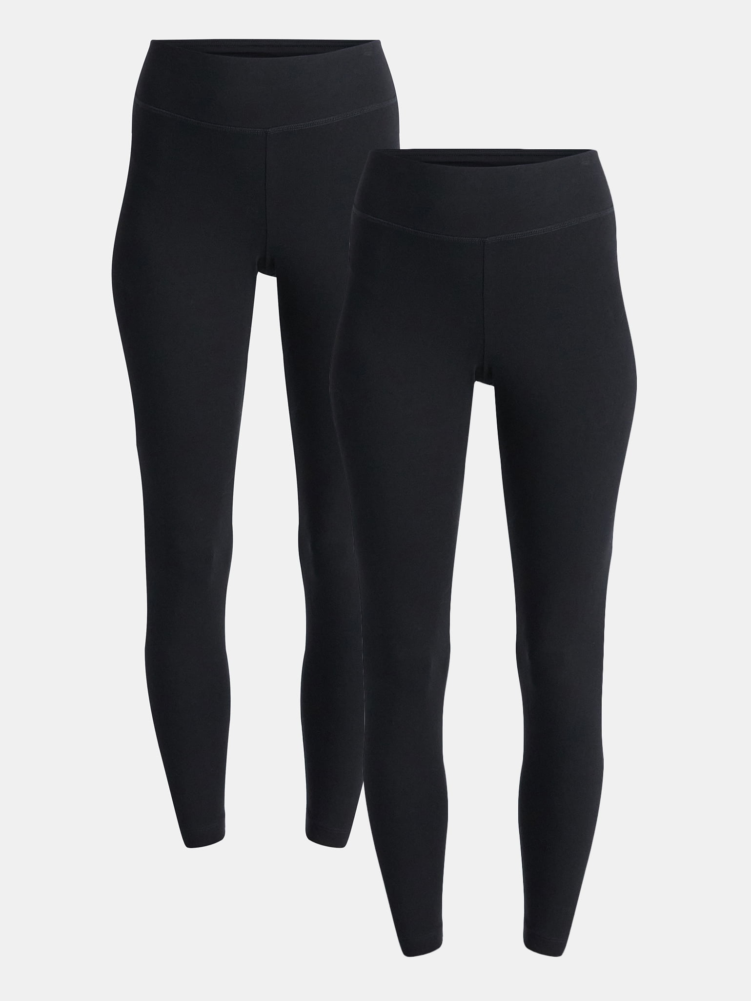 Walmart Saving of  Time and Tru Women's High Rise Leggings, 27'' Inseam, 2-Pack, Sizes XS-XXXL