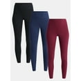 thumbnail image 1 of Time and Tru Women's High Rise Leggings, 27'' Inseam, 3-Pack, Sizes XS-XXXL, 1 of 8