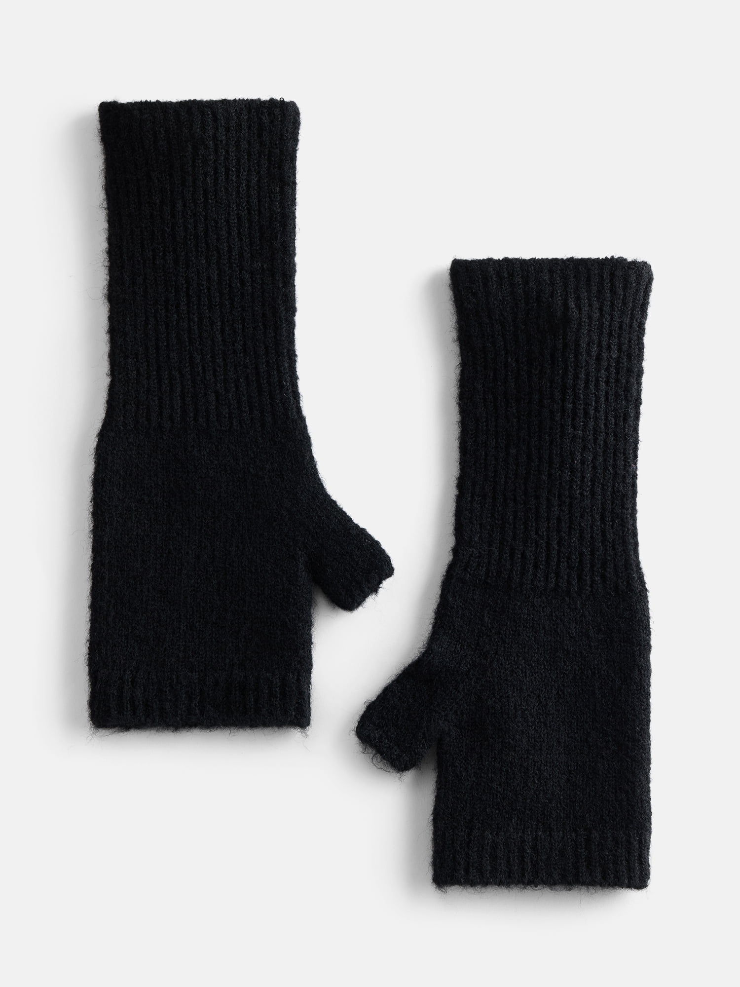 Time and Tru Women's Long Fingerless Gloves, Black, One Size