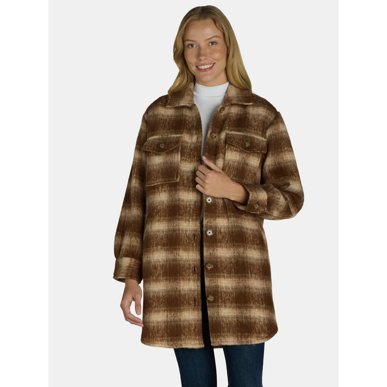 Soft brushed longline moto jacket best sale