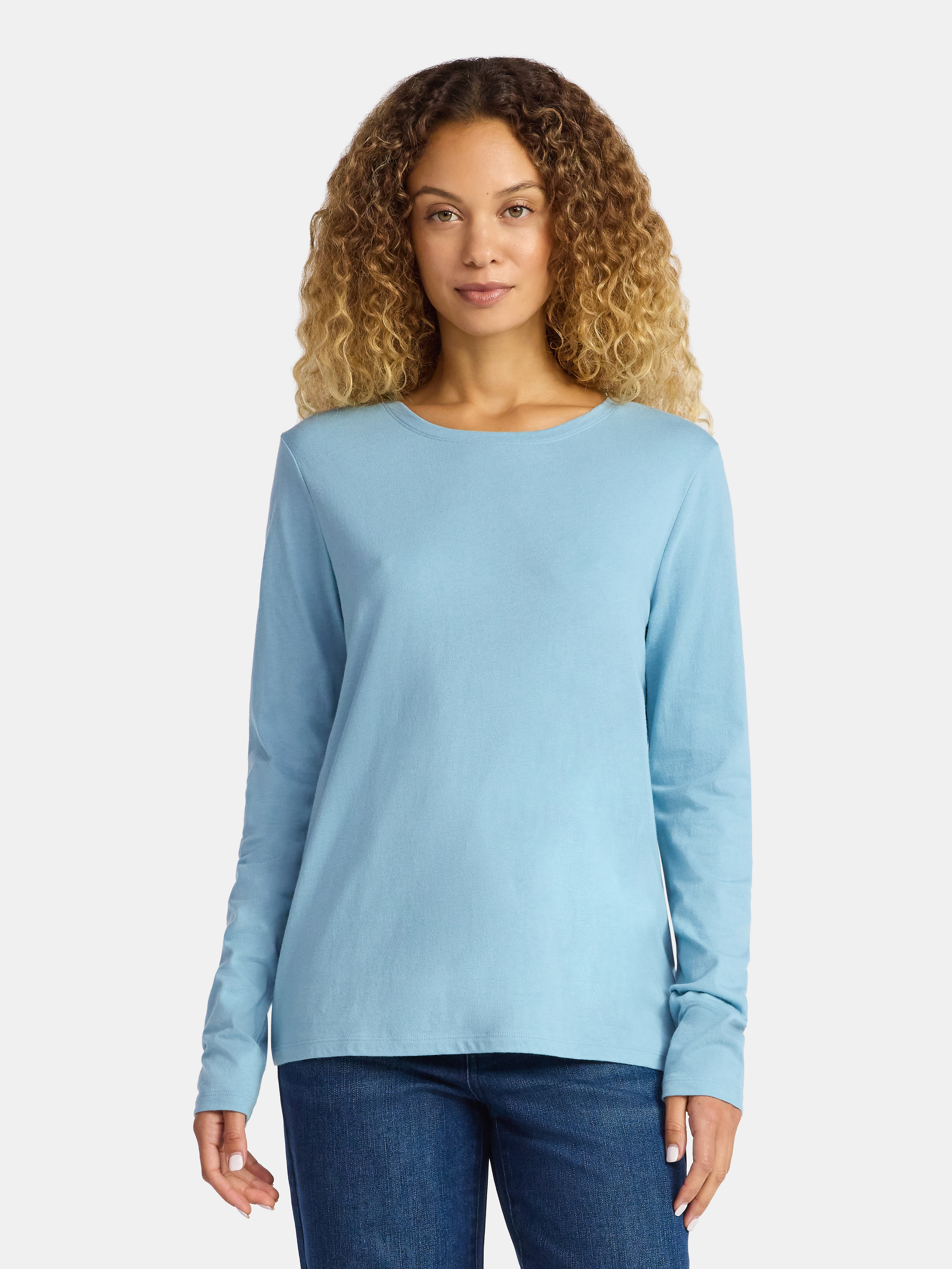 トップス Wellness Crew Neck Long Sleeve Tee トップス Wellness Crew Neck Long Sleeve Tee Perfect Long