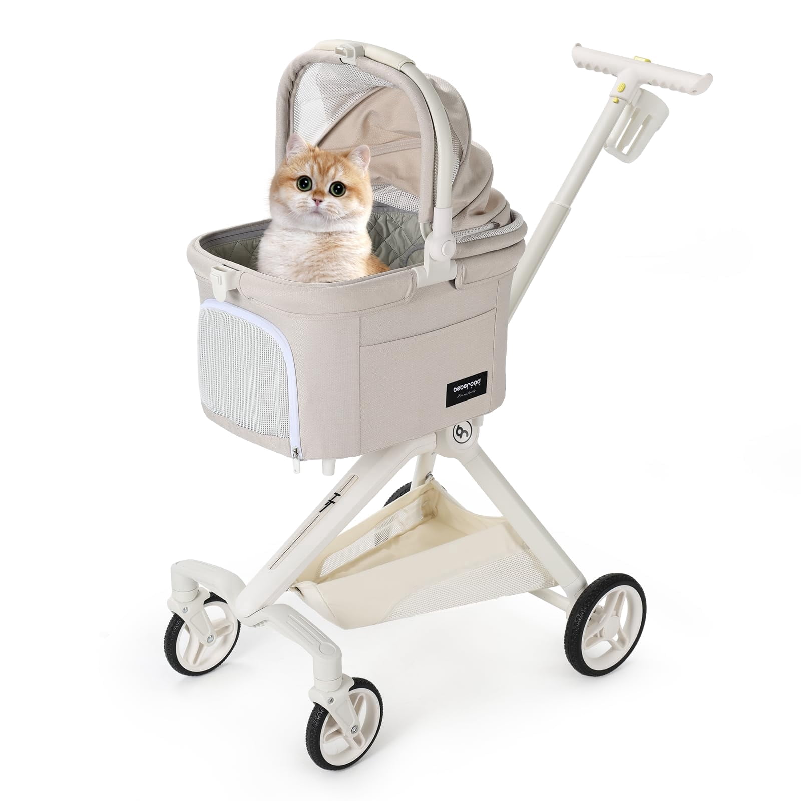 TT Lightweight Pet Stroller for 1-2 Small Dogs & Cats - 4-Way ...