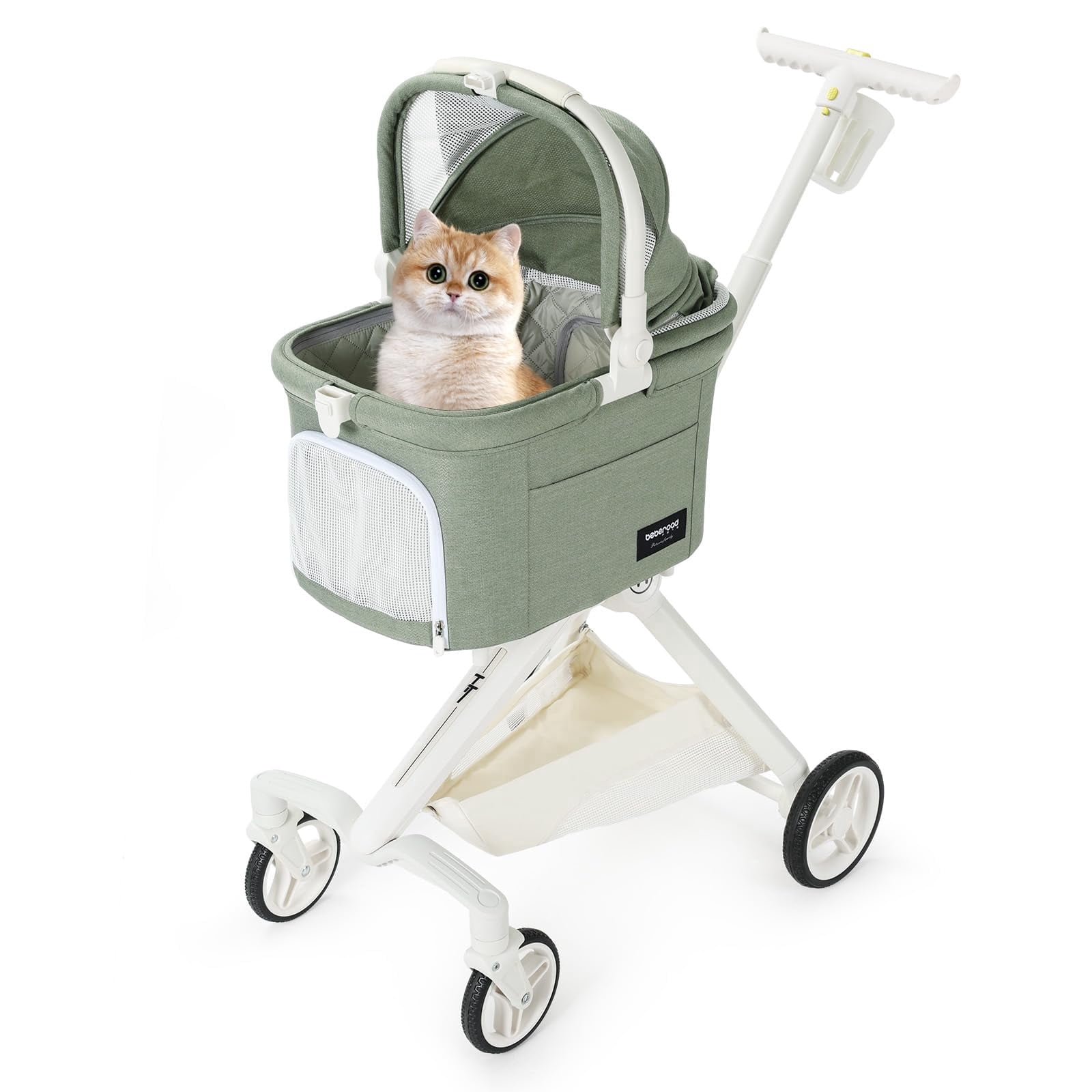 TT Lightweight Pet Stroller for 1-2 Small Dogs & Cats - 4-Way ...