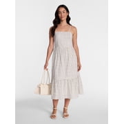 Women's Sleeveless Eyelet Cotton Midi Dress, Sizes XS-XXXL