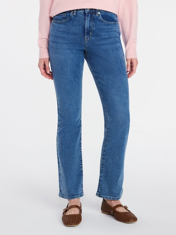 Women's Mid Rise Bootcut Jeans, 30" Inseam, Sizes 0-22, 10S-16S