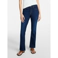 thumbnail image 1 of Time and Tru Women's Mid Rise Bootcut Jeans, 30" Inseam, Sizes 0-22, 10S-16S, 1 of 6