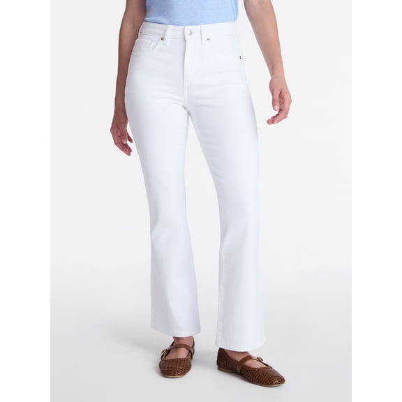 Time and Tru Women's Mid Rise Bootcut Jeans, 30" Inseam, Sizes0-20, 10S-16S