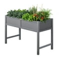 thumbnail image 1 of TT Nature Raised Garden Bed 47x22x30 in HDPE Elevated Planter Box for Vegetables, Herbs, Flowers - Outdoor Garden Bed for Patio, Balcony, Backyard, 1 of 9