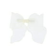 thumbnail image 1 of Time and Tru Women's Organza Bow Hair Clip, Ivory, 1 of 3