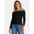 thumbnail image 1 of Time and Tru Off the Shoulder Top, Sizes XS-XXXL, 1 of 5