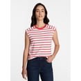 thumbnail image 1 of Time and Tru Women's Muscle Tank Top with Piped Trim, Sizes XS-XXXL, 1 of 6