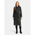 thumbnail image 1 of Time and Tru Women's Plaid Shirt Dress with Long Sleeves, Sizes XS-XXXL, 1 of 4