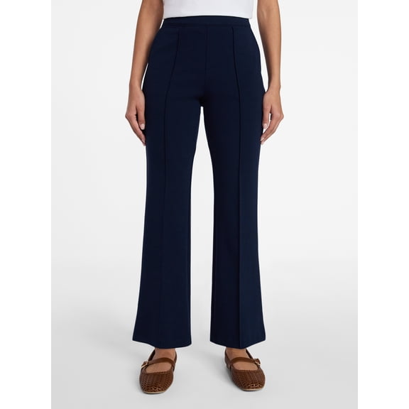 Time and Tru Women's Cropped Flare Pants, 26" Inseam, Size XS-XXXL