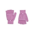 thumbnail image 1 of Time and Tru Women's Pop Top Knit Gloves, One Size Fits Most, Purple Dawn, 1 of 3