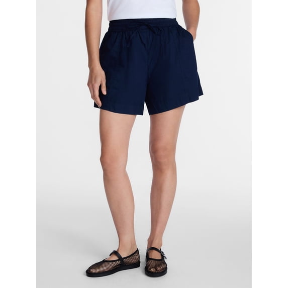 Time and Tru Women's Poplin Short, Sizes XS - XXXL