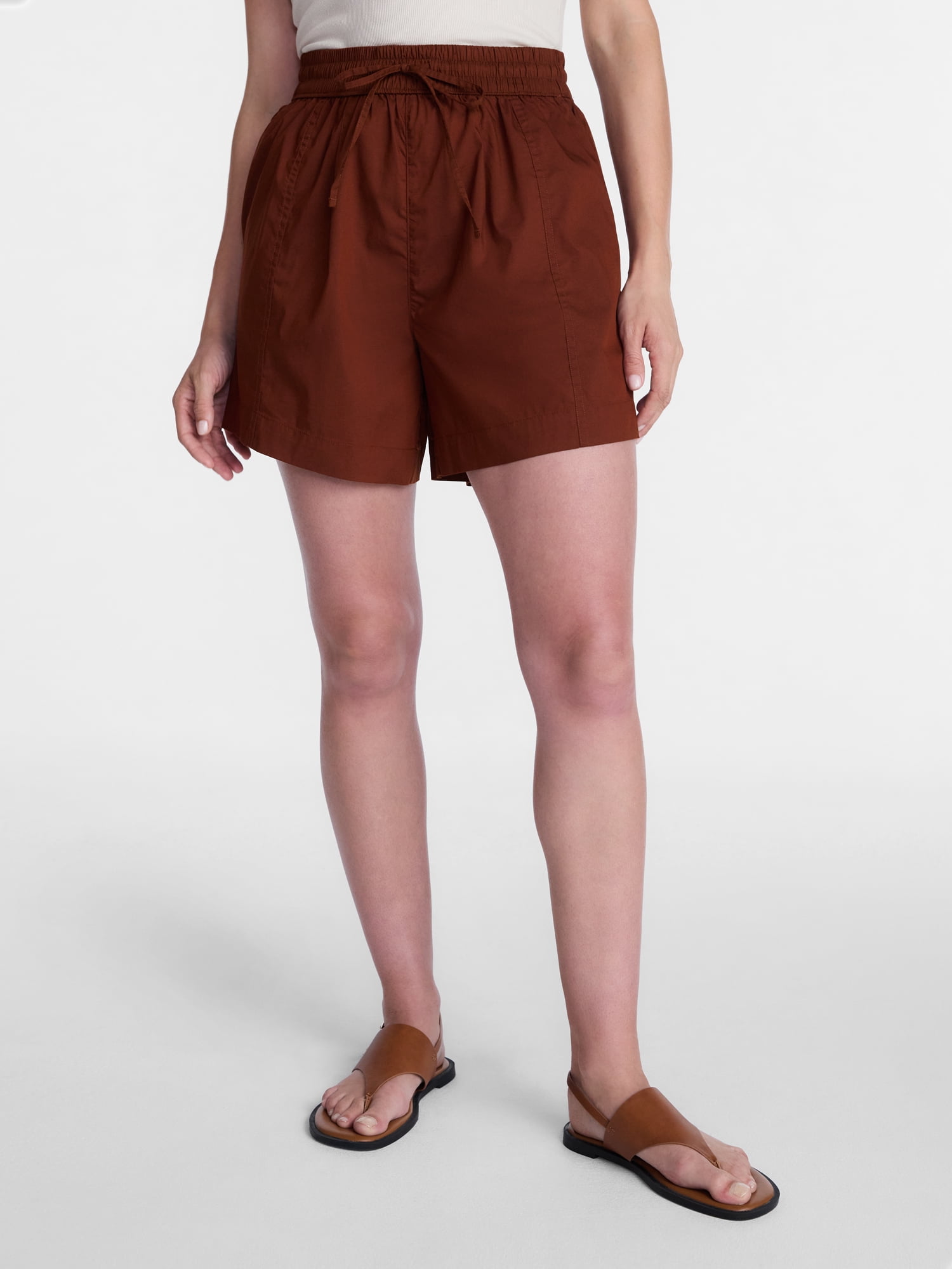Time and Tru Women's Poplin Short, Sizes XS - XXXL