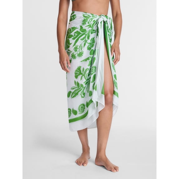 Time and Tru Women’s Print Pareo, One Size