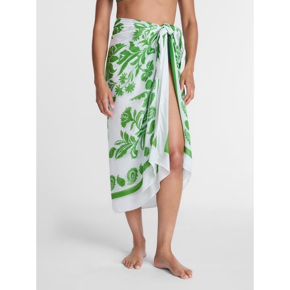 Time and Tru Women’s Print Pareo, One Size