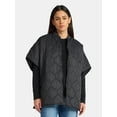 thumbnail image 1 of Time and Tru Women's Quilted Puffer, S/M, Black, Nylon, 1 of 5