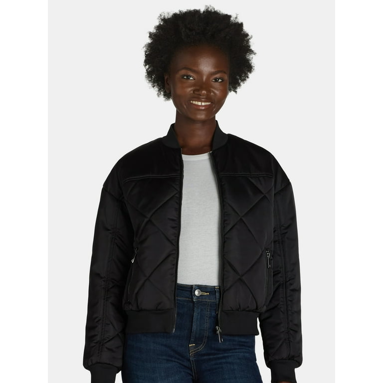 Plus size quilted leather jacket hot sale