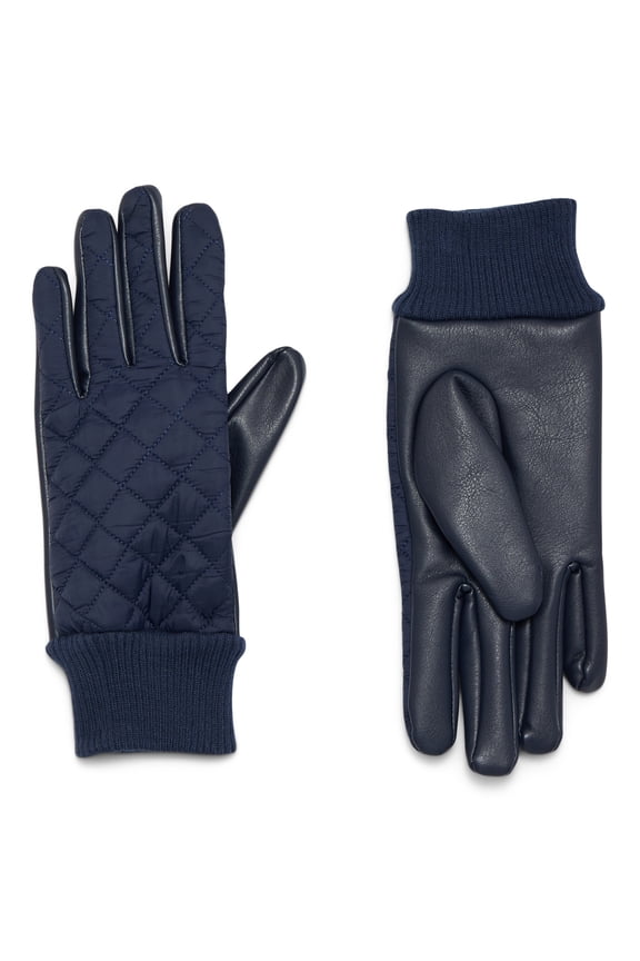 Women's Quilted Gloves, L/XL, Navy