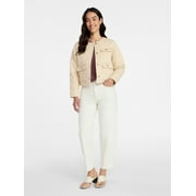 Time and Tru Women's Quilted Cotton Jacket, Sizes XS-XXXL