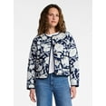 thumbnail image 1 of Time and Tru Women's Quilted Cotton Jacket, Sizes XS-XXXL, 1 of 6