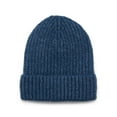 thumbnail image 1 of Time and Tru Women's Rib Beanie, One Size Fits Most, Indigo Sky, 1 of 3