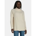 thumbnail image 1 of Time and Tru Women's Rib Roll Neck Tunic, Size S-XXXL, 1 of 1