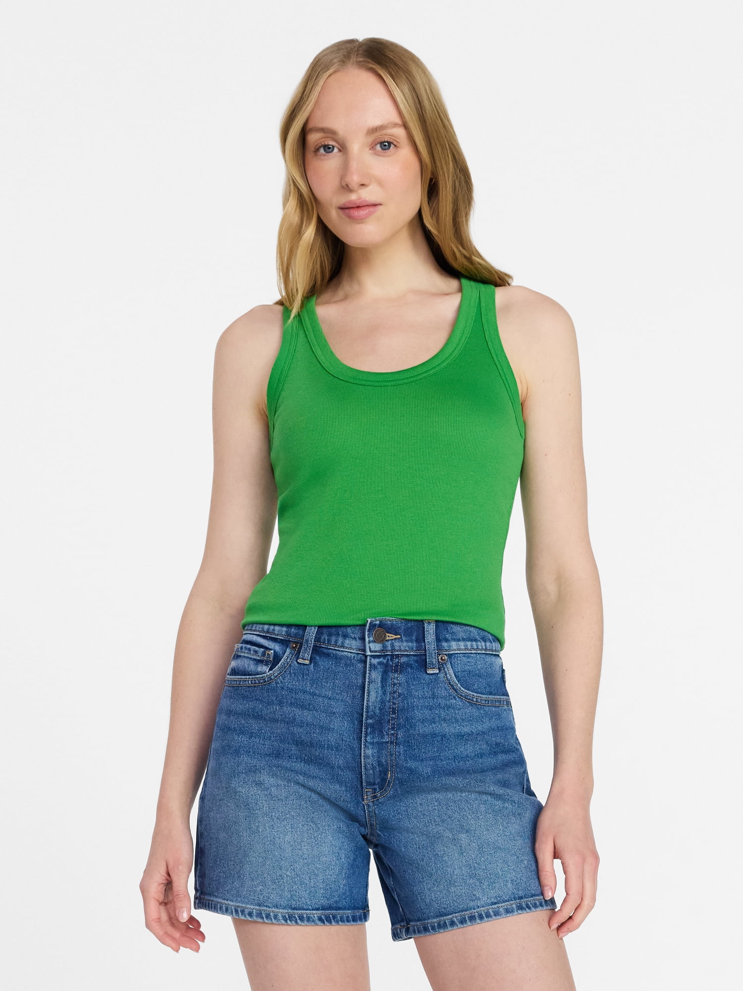 Time and Tru Women's Ribbed Tank Top, Sizes XS-XXXL - Walmart.com