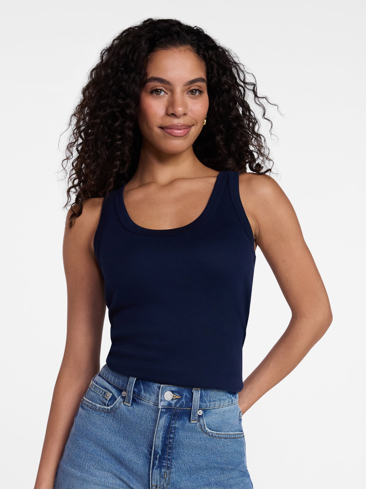 Time and Tru Women's Ribbed Tank Top, Sizes XS-XXXL - Walmart.com