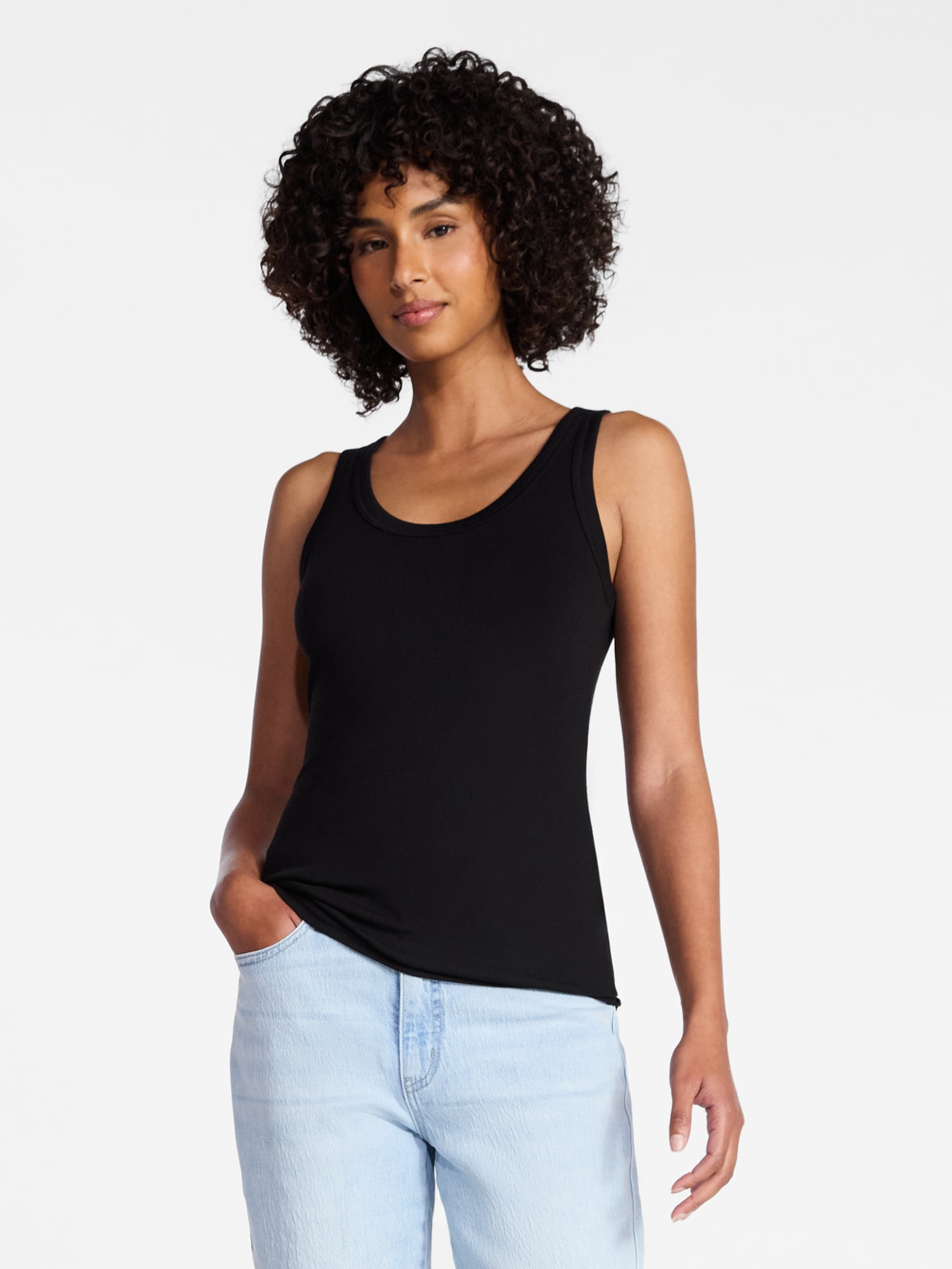 Time and Tru Women's Ribbed Tank Top, Sizes XS-XXXL - Walmart.com