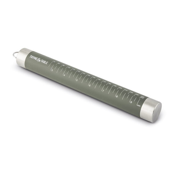 Thyme & Table Silicone Rolling Pin with Comfort-Grip Handles - Green