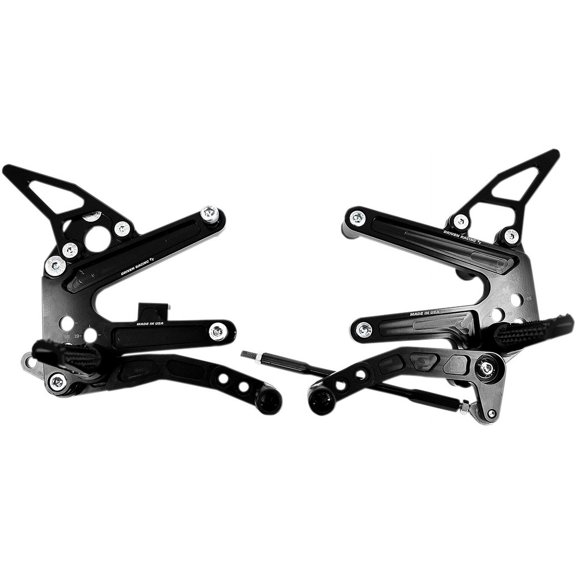 TT Rearset - Anodized Black Finish
