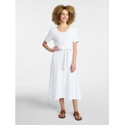 wedding guest dress floral midi Wedtrend Women Blue Floral Spring Wedding Guest Dress Off the Shoulder A  Line Tiered Jacquard Midi Dress with Puff Sleeves – WEDTREND