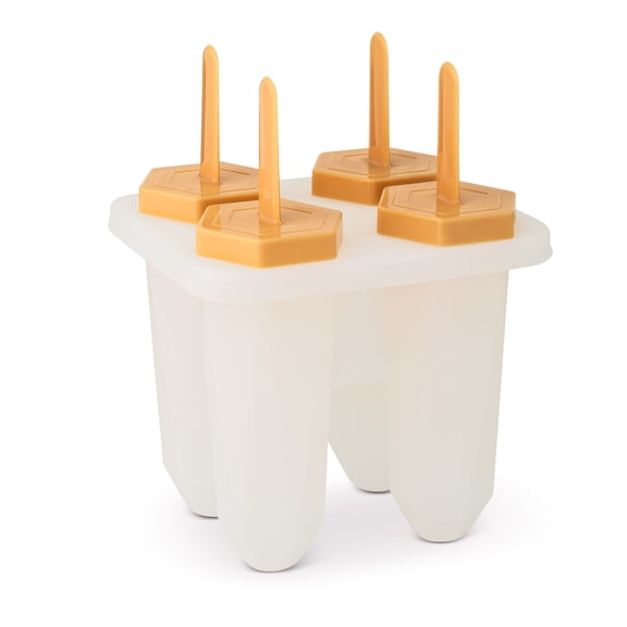 Thyme & Table 4-Well Silicone Ice Pop Mold - Orange