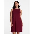 thumbnail image 1 of Time and Tru Women’s Sleeveless Knit Swing Dress, Sizes XS-XXXL, 1 of 6