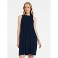 thumbnail image 1 of Time and Tru Women’s Sleeveless Knit Swing Dress, Sizes XS-XXXL, 1 of 6